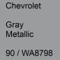 Preview: Chevrolet, Gray Metallic, 90 / WA8798.